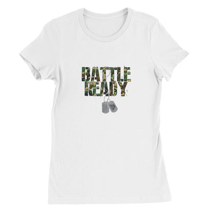 Womens Battle Ready Crewneck T-shirt