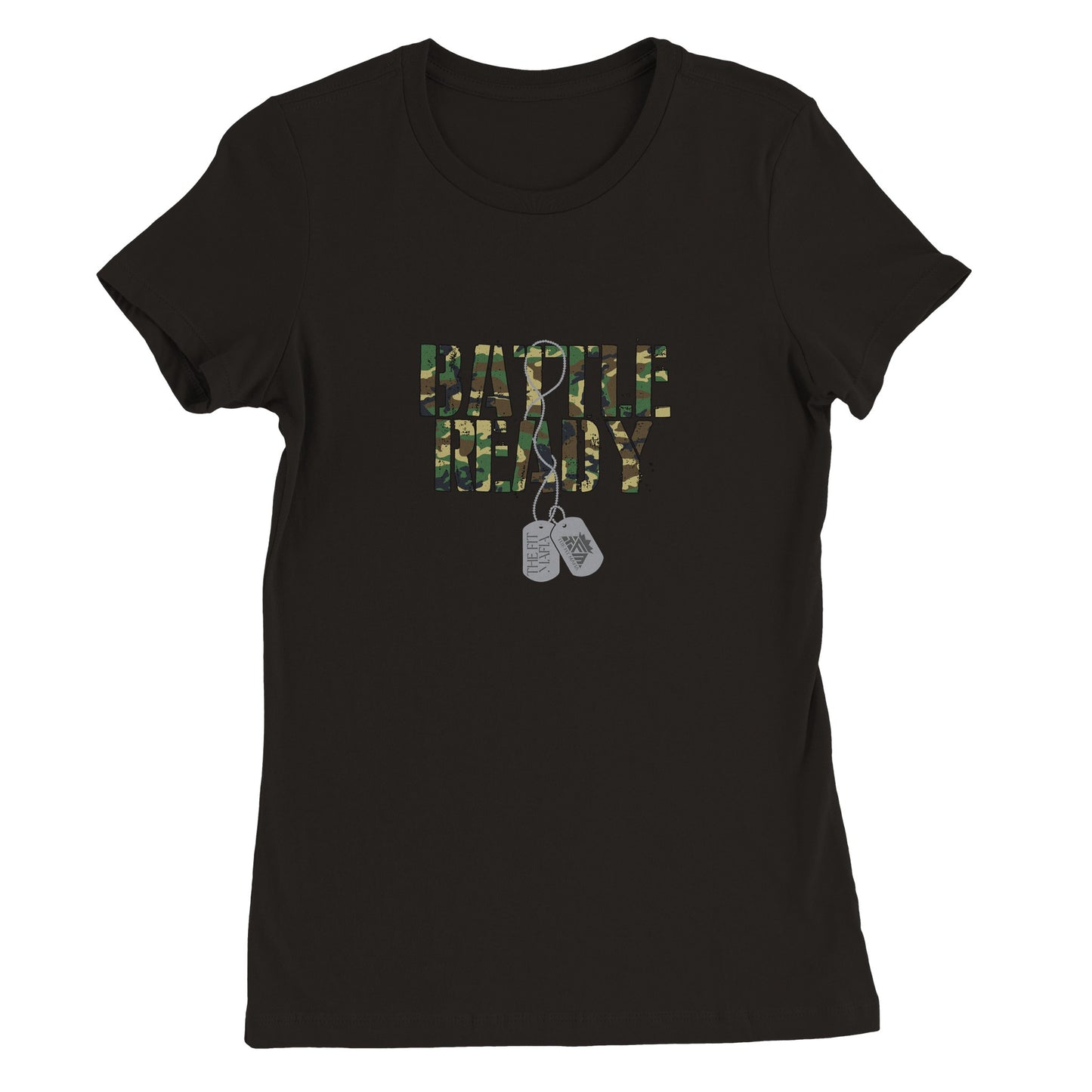 Womens Battle Ready Crewneck T-shirt